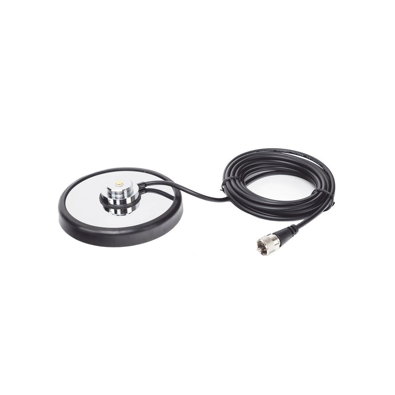 Magnetic Mount for Antennas 3/4' (Nmo), 16 ft Cable, RG-58A/U, Connector UHF (PL-259) Male, Diameter 5'