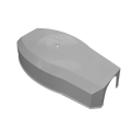 Cover for Arm Barrier Doorking Gray