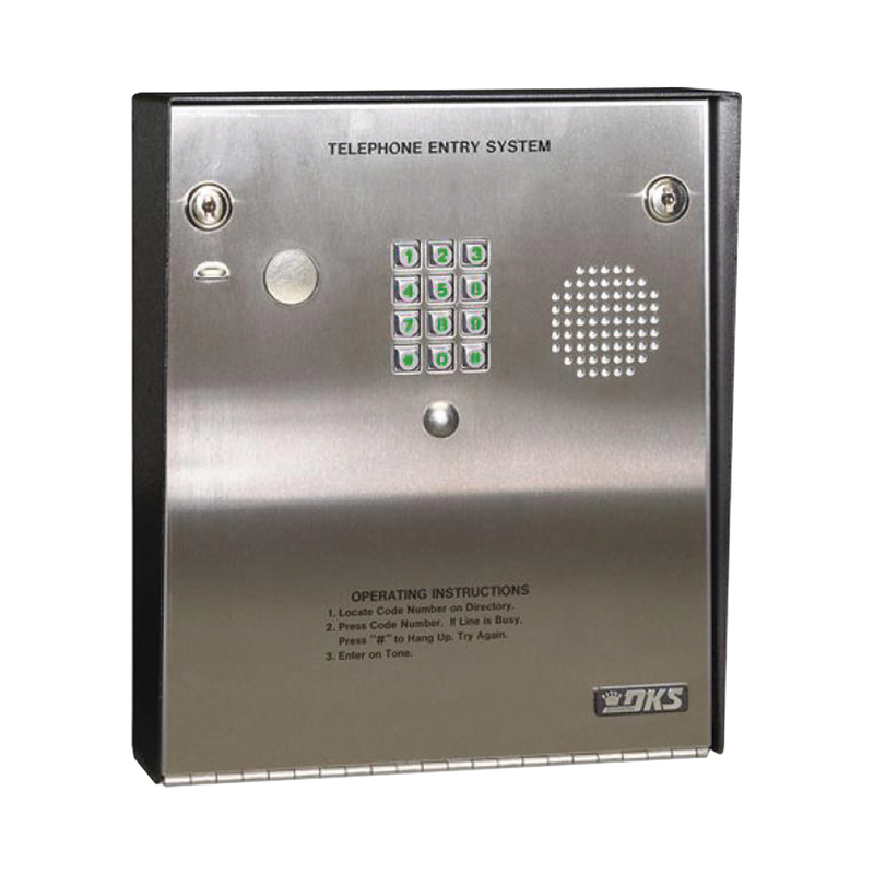 Telephone Entry and Access Control System for up to 3000 phone numbers, 2-door control, 10 and 11-digit dialing