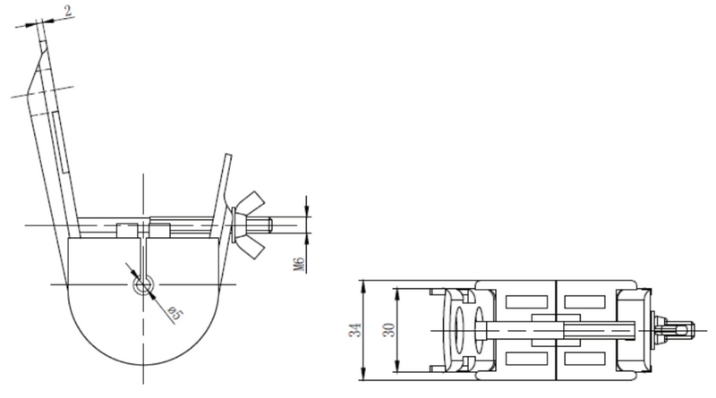 Suspension Clamp J Hook for Fiber Mini ADSS Φ 6-8 mm