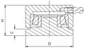 (87M) Bottom Hinge w/Thrust Bearing / For swing gates / Up to 990 lb (450 Kg) per pair / Galvanized / Weld On / 1-15/16" diam