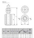 (230-30) - Replacement Nylon roller/ 1-3/16" (30mm) diam