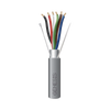 PLENUM Reel 1000 ft 22AWG/6 Conductors SHIELDED Gray color for professional Security & Control Cable, Audio