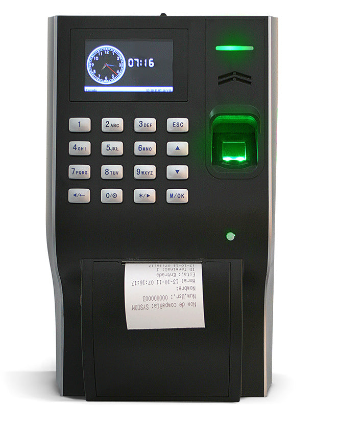 Multimedia Bio-metric Reader for Time and Attendance, Integrated Printer