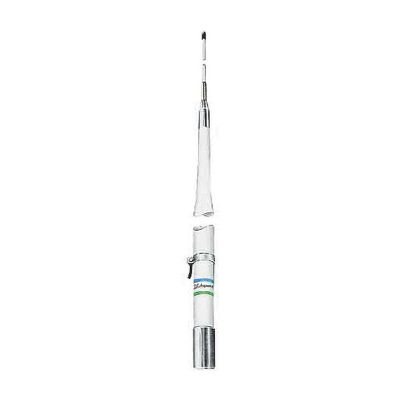 HF Marine Base antenna, Frequency Range 2 ~ 30 MHz with Tuner, Input Power 1000 W, Length 23 ft (7m), 2 sections.