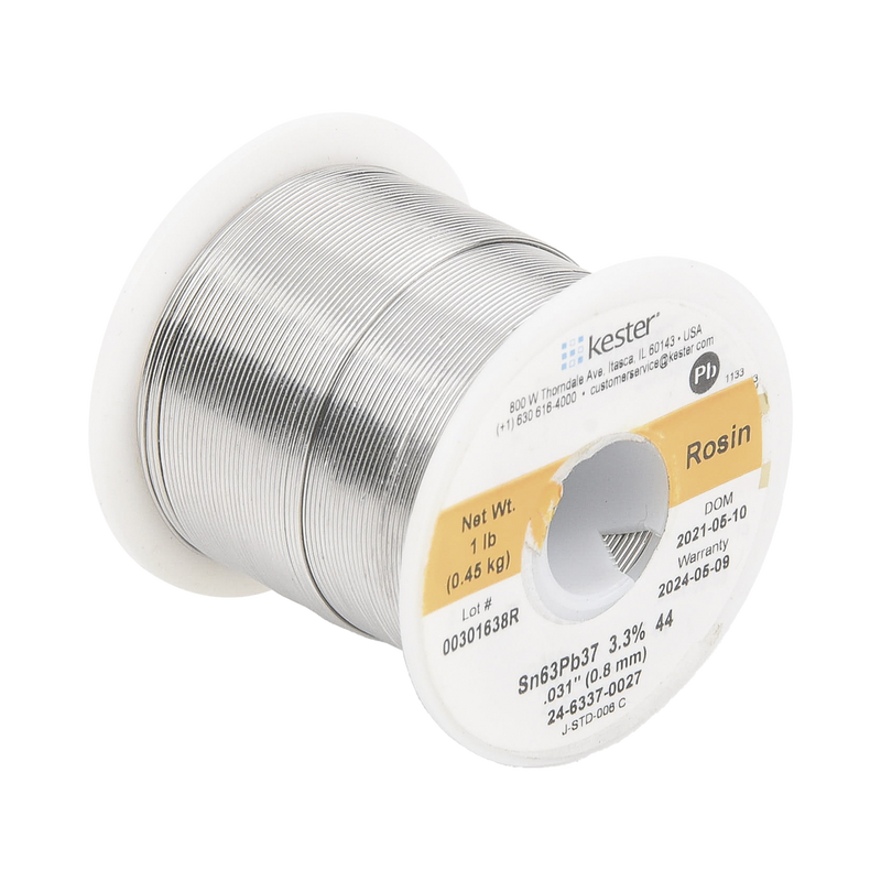 Solder Roll 63% Sn and 37% Pb, 0.031" with 1 lb.