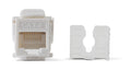 Cat6 Keystone Jack for faceplate, 110 (Punchdown) - White Color