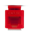 Jack Cat5e Toolless, for faceplate Keystone - Red Color