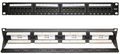 19-inch Patch Panel UTP Cat6, 24-Port, 1U with Cable Organizer