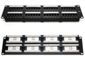 19-inch Patch Panel UTP Cat6, 48-Port, 2U with Cable Organizer