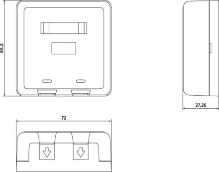 2-port Wall Box without Jack