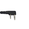 Microphone - lapel hearing aid with transparent acoustic tube for KENWOOD PKT23K with PU acoustic tube (medical grade)