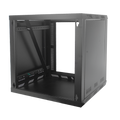 19" 12U Wall Mount Cabinet, Single Section, Tempered Glass, Welded frame