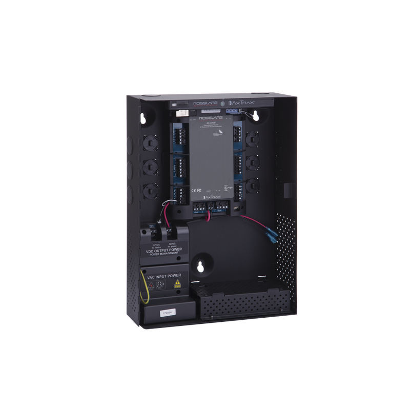 Controller for 2 Readers, includes Cabinet in Black and Power Supply, Expandable 2 Readers (4 Readers in total)
