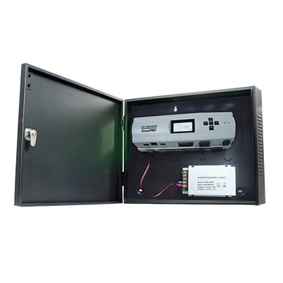 Access Controller up to 4 doors / Biometric readers supported / 3,000 Fingerprint templates / Metal Cabinet and 12VDC/5A Power Supply Included