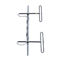 Two Bay Aereal Antenna, 110-138 MHz, 3-5.6 dB gain, 28 MHz, 500 Watt, N Male connector.