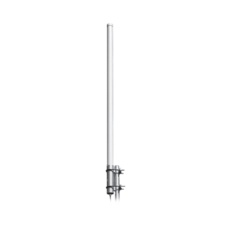 Fiberglass Collinear Base Antenna Omnidirectional, 118-138 MHz Aereal Band, 2.5 dBd Gain, 18 MHz B/W, 500 Watt, N Female.
