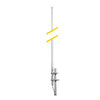 Fiberglass Collinear Antenna, 370-400 MHz, 6 dB, 500 Watt.