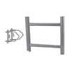 H-frame assembly support for installing collinear fiberglass antennas with 38 cm separation.