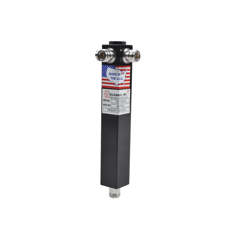 Four Way Power Divider, 350-600 MHz, 500 W, N Female Connectors.