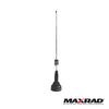 Antena móvil VHF, ajustable en campo, rango de frecuencia 150-174 MHz, ganancia unitaria, 200 W, longitud máxima 43 cm/16.29''