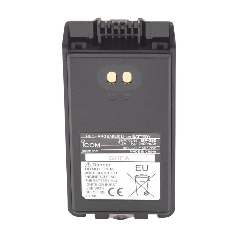 7.2 Vdc at 2400 mAh Li-Ion Battery for Portable Radios IC-F1100 / 2100D