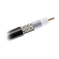 Coaxial cable with 90% shielding, RoHS certification, aluminum-coated copper conductor, 50 Ohms, 1640 ft reel.