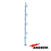 Andrew Quasi-Omni Exposed Dipole Antenna, Frequency Range 450 - 470 MHz, 360º Horizontal Beamwidth, Fixed Electrical Tilt
