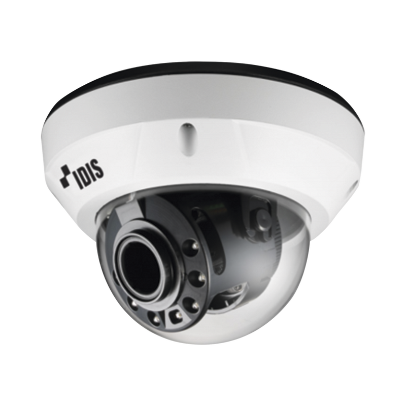 IP Dome Camera | 8MP (Intelligent Codec) | Built-in Heater | MOTORIZED Vari-focal Lens 2.7-13.5 mm | IK10/IP67 | Alarm In/Out | IR 30 m | POE | Day/Night ICR | MicroSD (256 GB) | NDAA Compliance