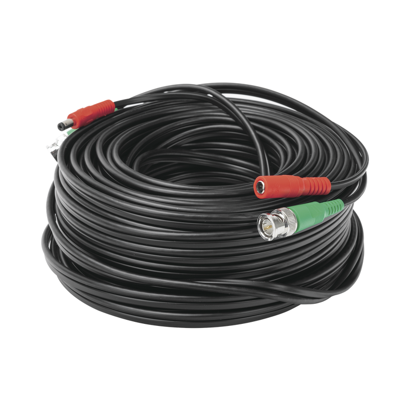 30 meters / Coaxial cable ( BNC ) + Power / 100% Copper / For 4K Cameras / Indoor and Outdoor use