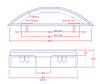 Raceway End Cap White Compatible with DMC4FT (9490-02001