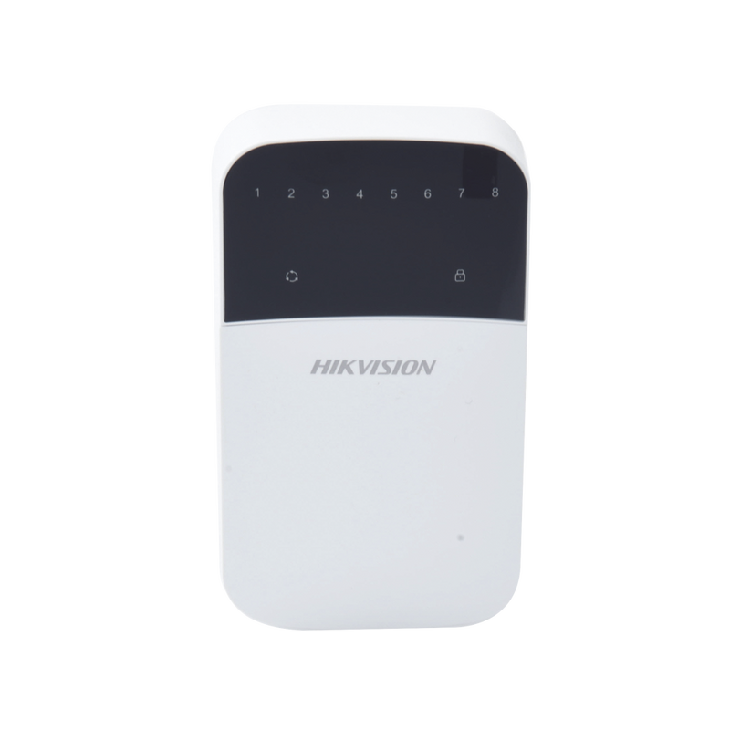 8 zone LED keyboard compatible with Hikvision hybrid panel.