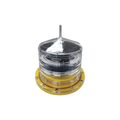 Red LED Obstruction Lamp with Solar Panel (Fixed or Strobe Light) Does Not Include Mounting