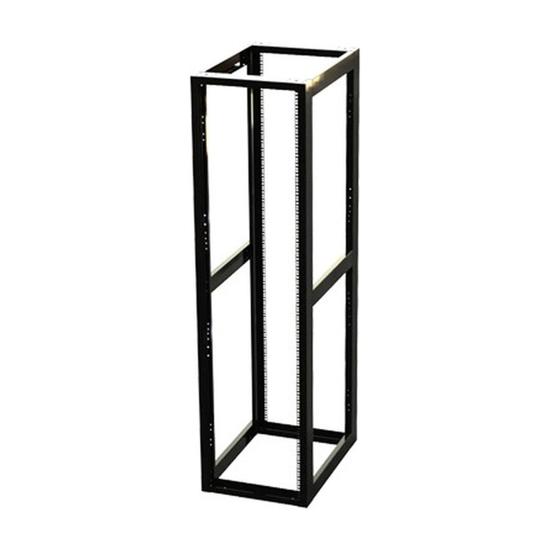19' 45U Professional 4-Post Open Frame Square Rack, Adjustable Depth