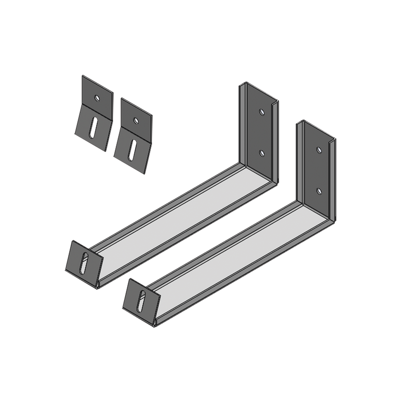 Angle Brackets to Support Solar Panel in Wall (Use Only for Exhibition)