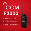 Analog Portable Radio, Frequency Range 400-470 MHz, with Display, 4 W, 128 Channels. Includes Battery, Antenna, Charger and Clip