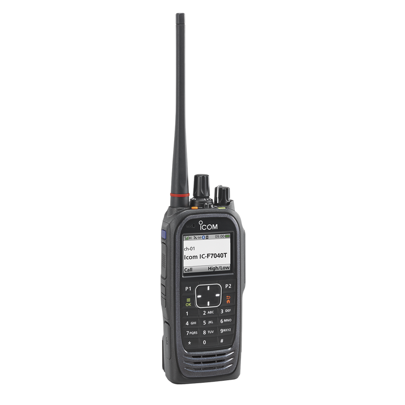 Portable UHF 10-key type Radio, 3W, 700-800MHz, 1024 Channels, Sumbmersible IP68. Compatible with P25 Conventional and Trunking.