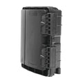 Fiber Distribution Box, 20 splices, IP65, Black, Outdoor, with 8 SC/APC adaptors and 1x8 splitter
