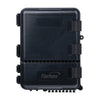 Outdoor Fiber Optic Termination Box (24 Splices) - Pre-Loaded with 8 SC/APC Adapters - IP55 Rated Weatherproof Enclosure for Pole Mount & Aerial Use - 1:8 Splitter Ready, Black
