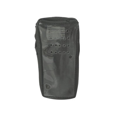 Reinforced Leather Case with Strong Clear Plastic Front Cover Easily Screen View & Key Board Access or Push Buttons.
