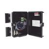 Fiber Distribution Box, 24 Splices, IP65, Black, Indoor/Outdoor, with 8 SC/APC adaptors and 1x8 splitter