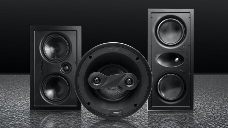 Ghost HT™ Series in-wall frameless LCR, dual 6 1/2" injected poly woofers, 1" soft silk tweeter, 5-125 watts, 8Ω