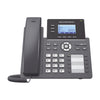 IP Phone Carrier-Grade, 3 lines, 6 SIP accounts, BLF, PoE Gigabit ports, codec Opus, IPV4/IPV6