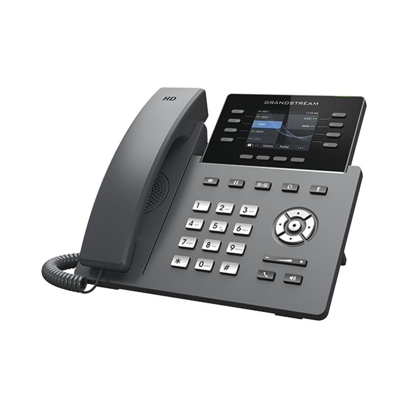 Wi-Fi IP Phone, Carrier-Grade, 8 SIP Lines with 4 Accounts, 2.8' Color Display, Gigabit Ports, Bluetooth, PoE, Opus Codec, IPV4/IPV6 with GDMS Cloud Management