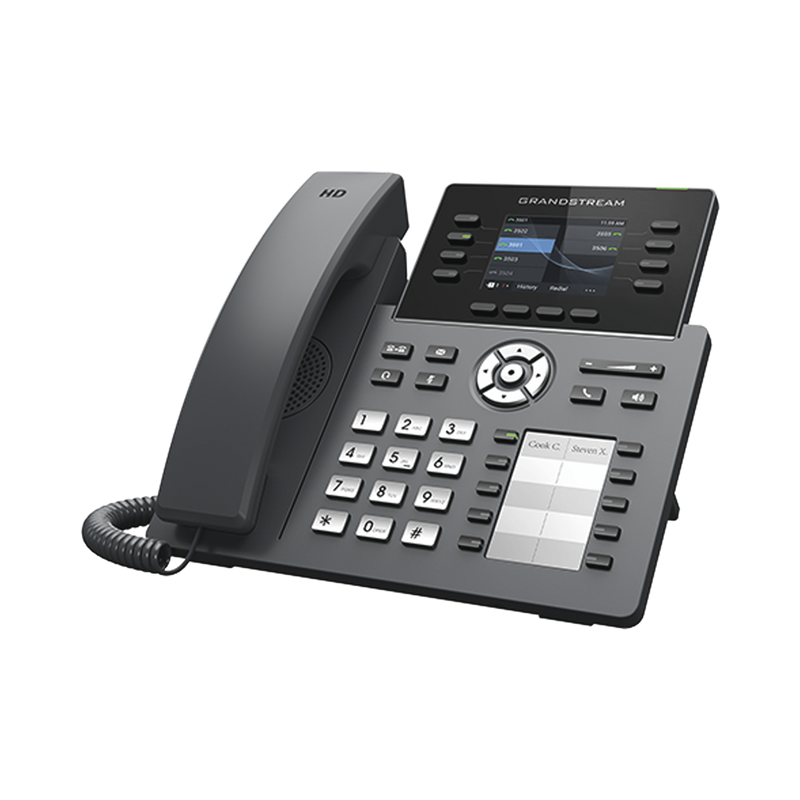 Wi-Fi IP Phone, Carrier-Grade, 8 SIP Lines with 4 Accounts, 2.8' Color Display, Gigabit Ports, Bluetooth, PoE, Opus Codec, IPV4/IPV6 with Cloud Management via GDMS