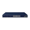 Layer 2 Managed Switch with 16 Gigabit Ports, 2 SFP Ports, and Console Port