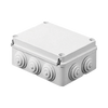 PVC Junction Box with 12 Inputs, Screw-cap, 380x300x120 mm, for Exterior (IP55)