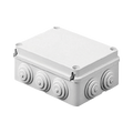 PVC Junction Box with 12 Inputs, Screw-cap, 380x300x120 mm, for Exterior (IP55)