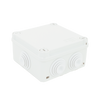 PVC Junction Box with 6 Inputs, 1/4" Screw-cap, 100x100x50 mm, for Exterior (IP55)