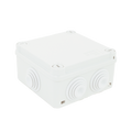 PVC Junction Box with 6 Inputs, 1/4" Screw-cap, 100x100x50 mm, for Exterior (IP55)